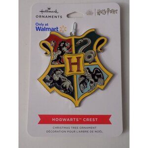 Hallmark Ornaments Only Harry Potter Metal Hogwarts Crest